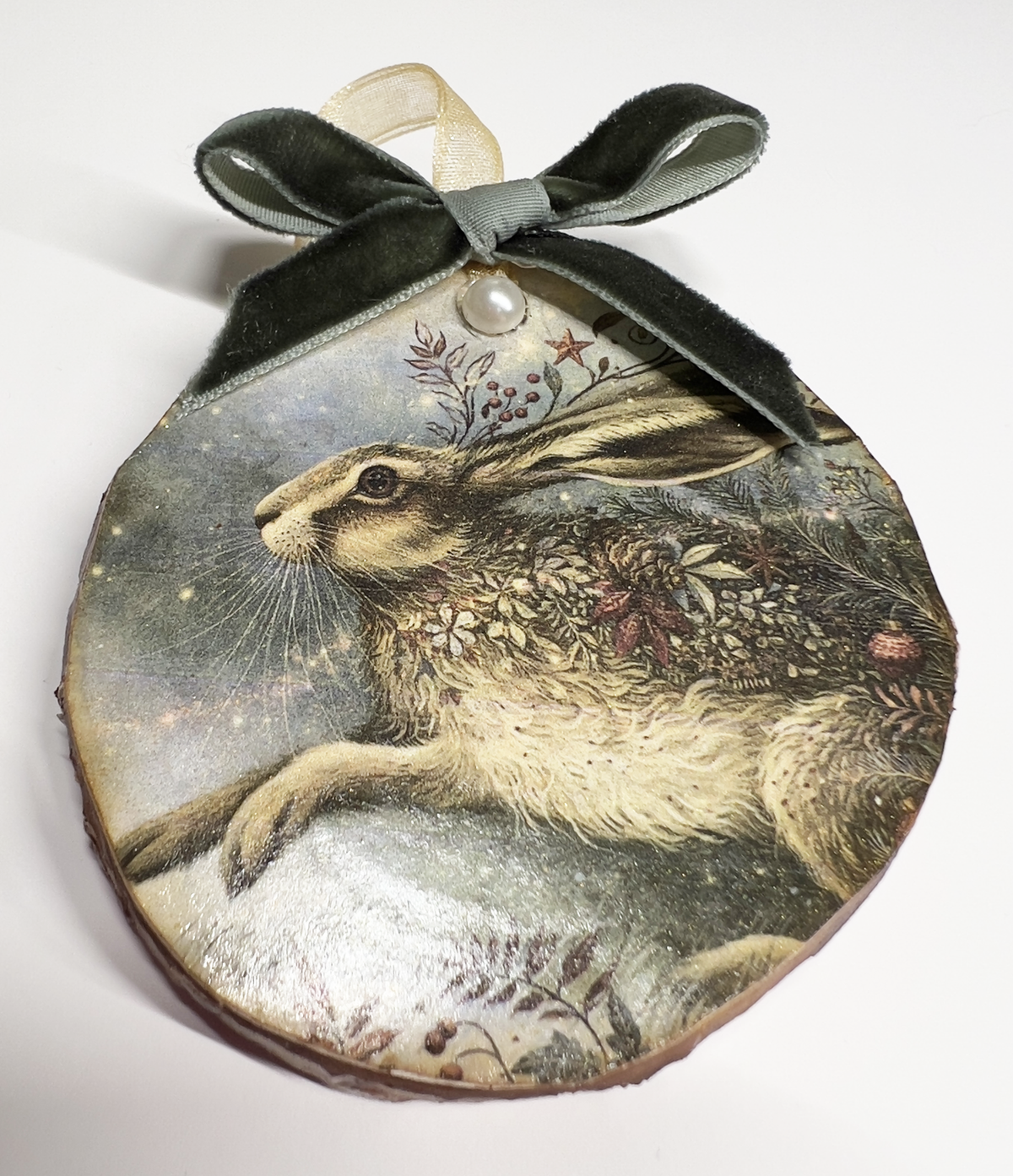Holiday Jack Rabbit Ornament