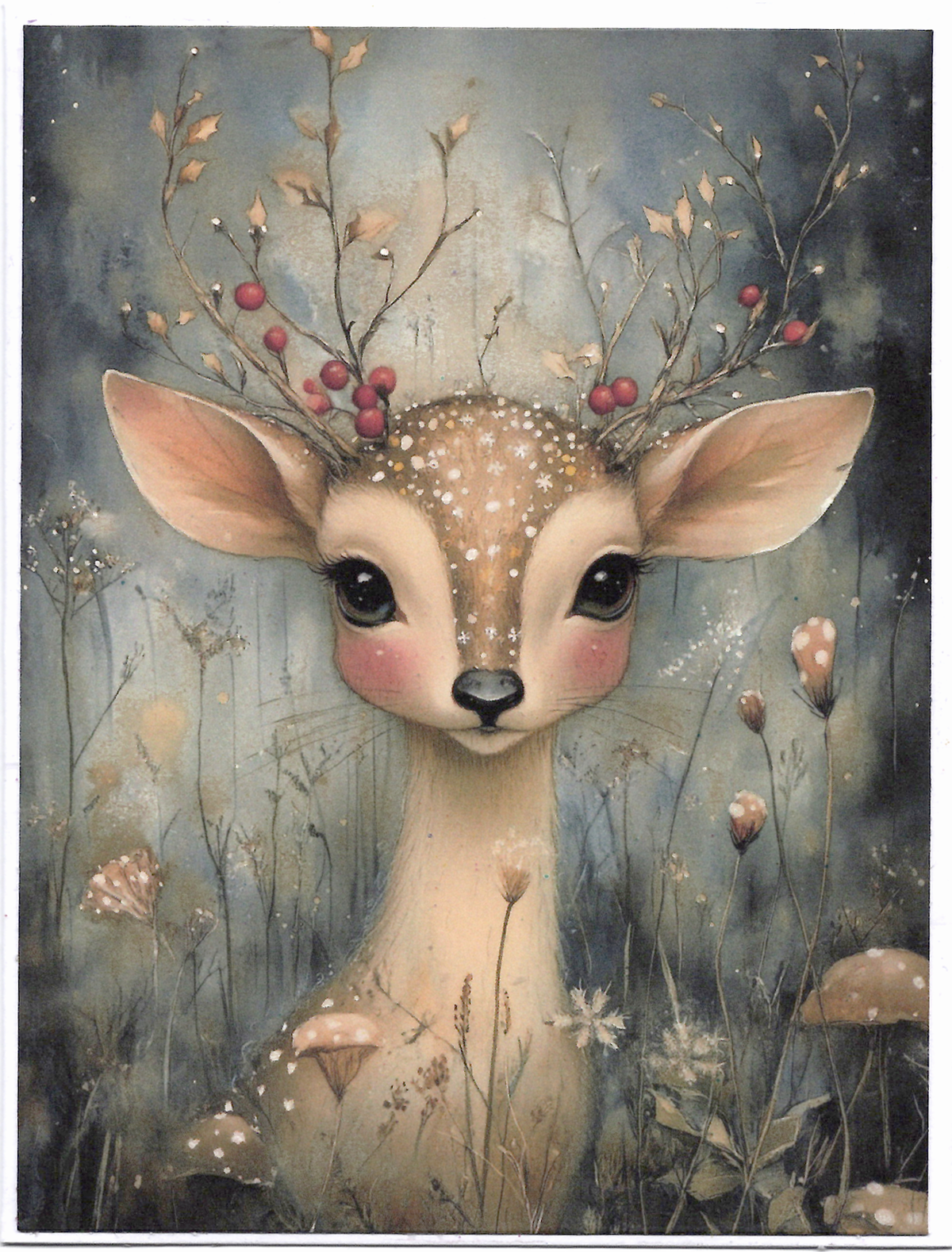 Holiday Deer Greeting card