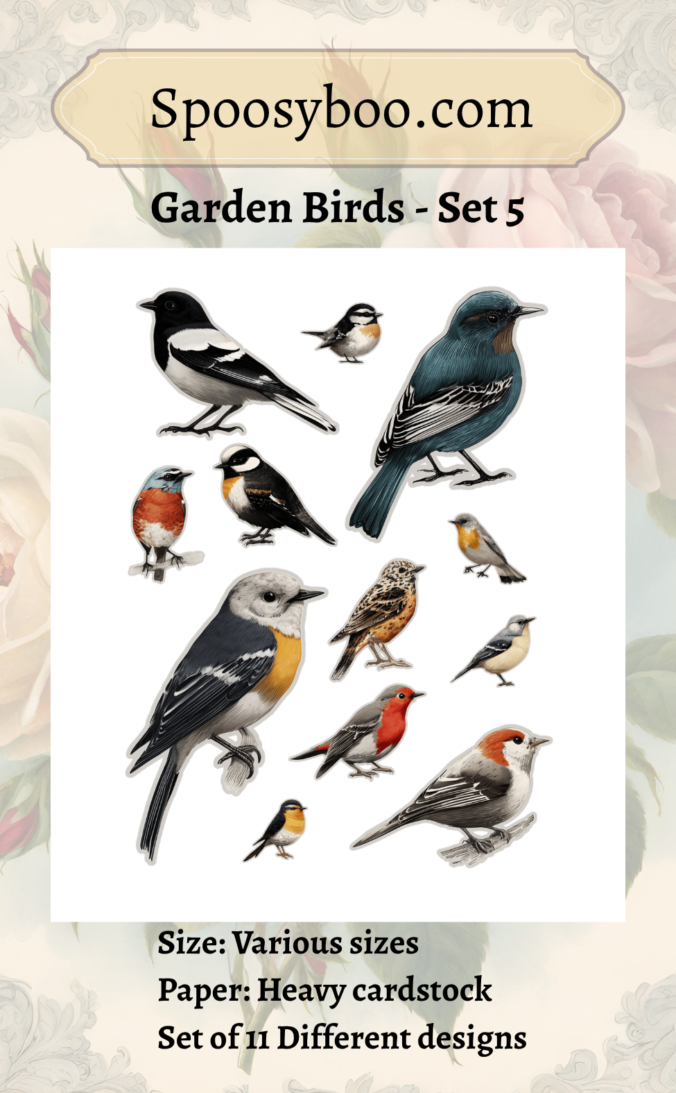 Garden Birds Die Cuts