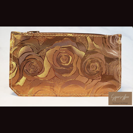 Copper Roses Minimalist purse Pal slim vinyl wallet (etsy image id: 4345148244)
