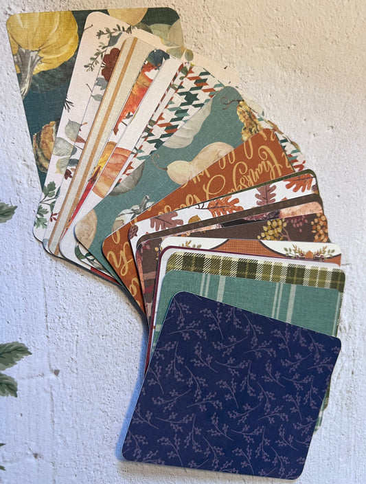 Autumn Journaling Cards: 36 Blank Notecards, 3x4 inch (etsy image id: 4922154731)