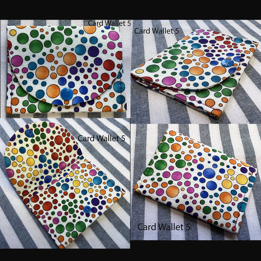 Card wallet - fabric with snap closure, one pocket for cards and cash, pocket size (etsy image id: 5305420183)