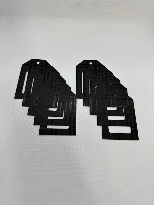 Die-Cut Frame Tags in Black + Small Card (etsy image id: 5898041767)