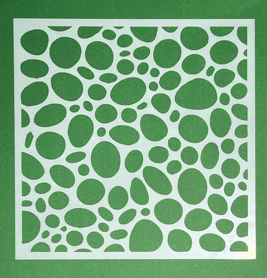 Stencils: 5x5" Paint Crackle Effect, Bubbles, Zigzag, Fronds, and more (etsy image id: 6734447830)
