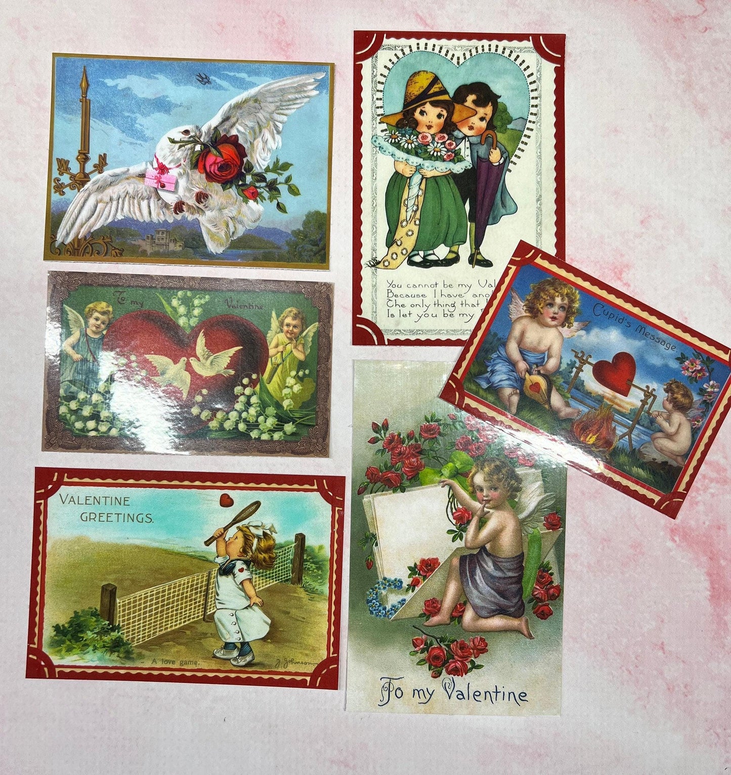 Valentine Vintage Style stickers for cards, journals, scrapbooks, vintage style journaling (etsy image id: 7808566767)