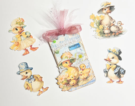 Springtime Duckling Die Cuts - Paper Dolls