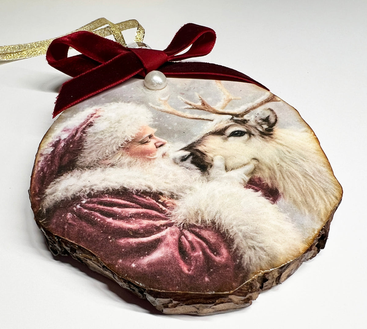 Santa with Reindeer