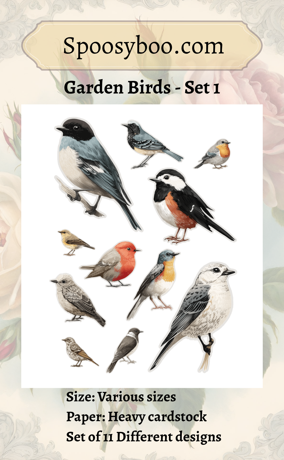 Garden Birds Die Cuts