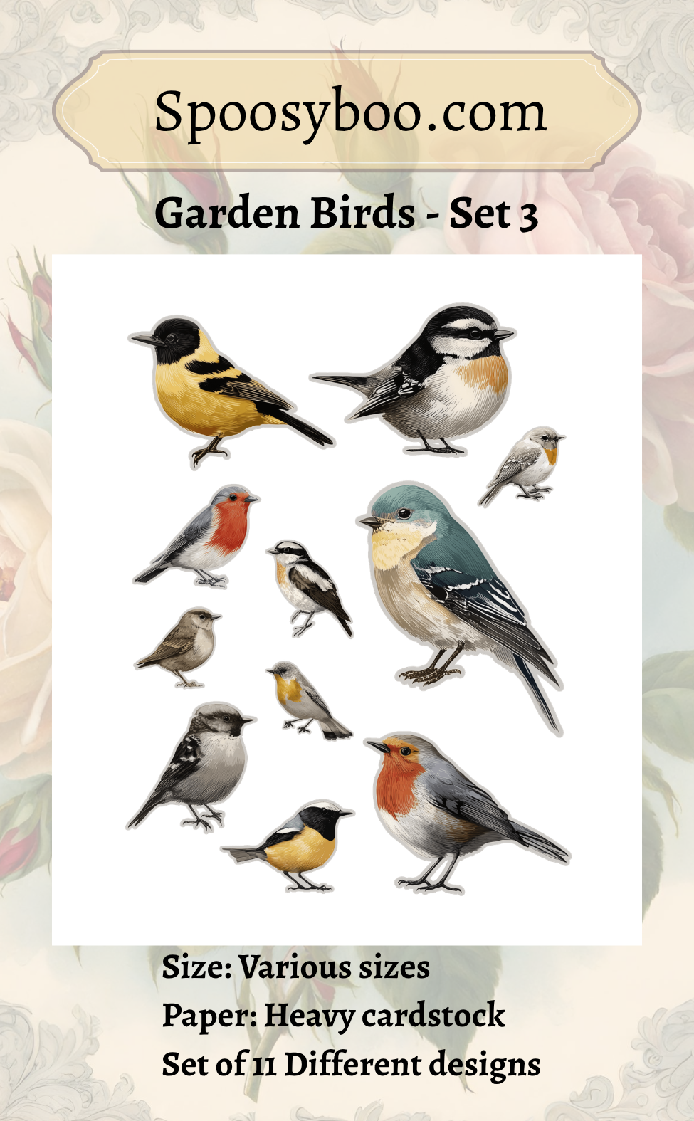 Garden Birds Die Cuts