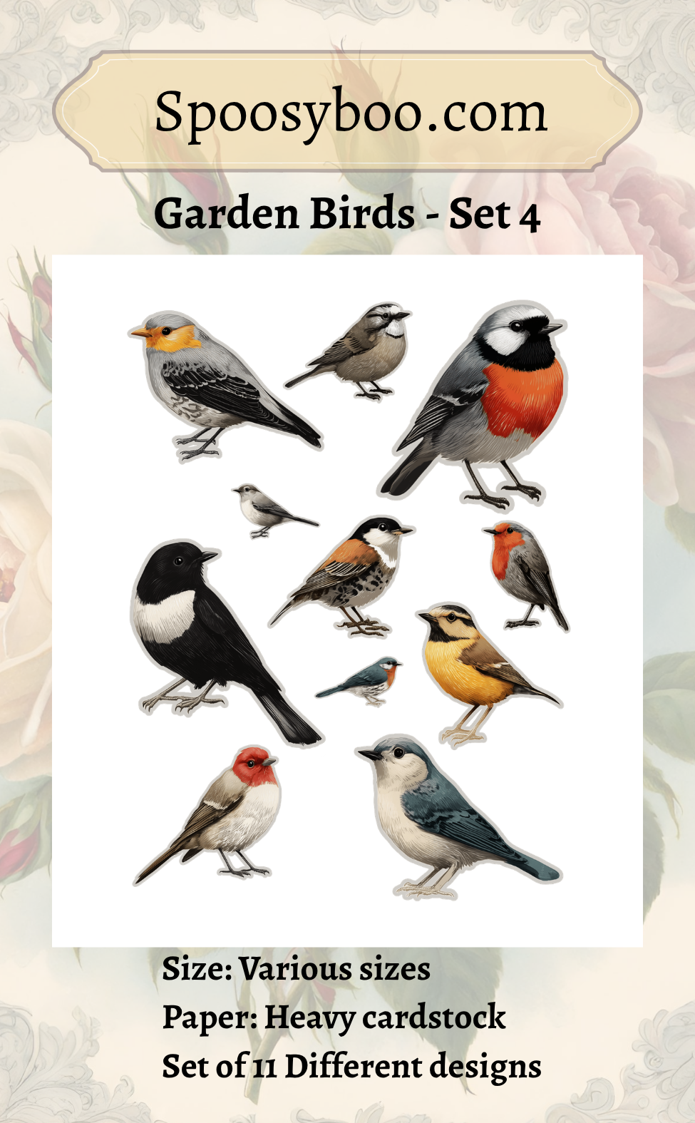 Garden Birds Die Cuts