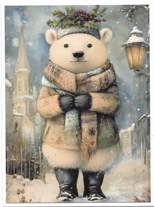Polar Bear Holiday Greeting Card