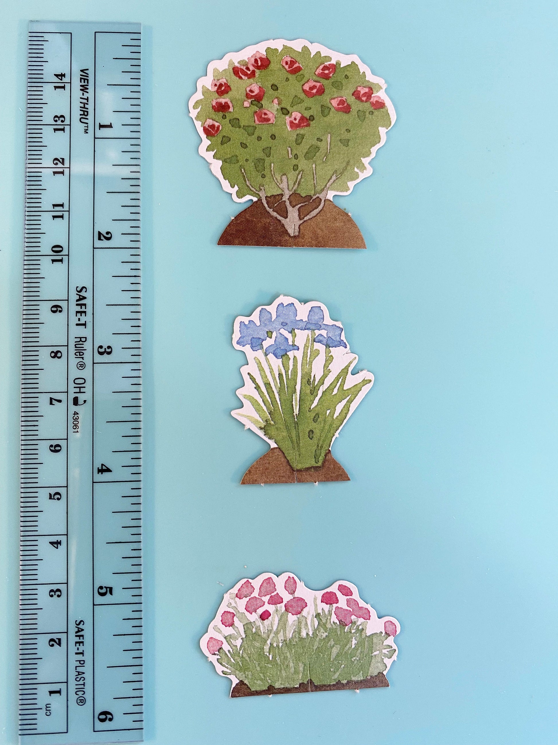 Botanical Die Cuts: Watercolor Garden Ephemera, Scrapbooking (40 Pieces) (etsy image id: 4123861251)