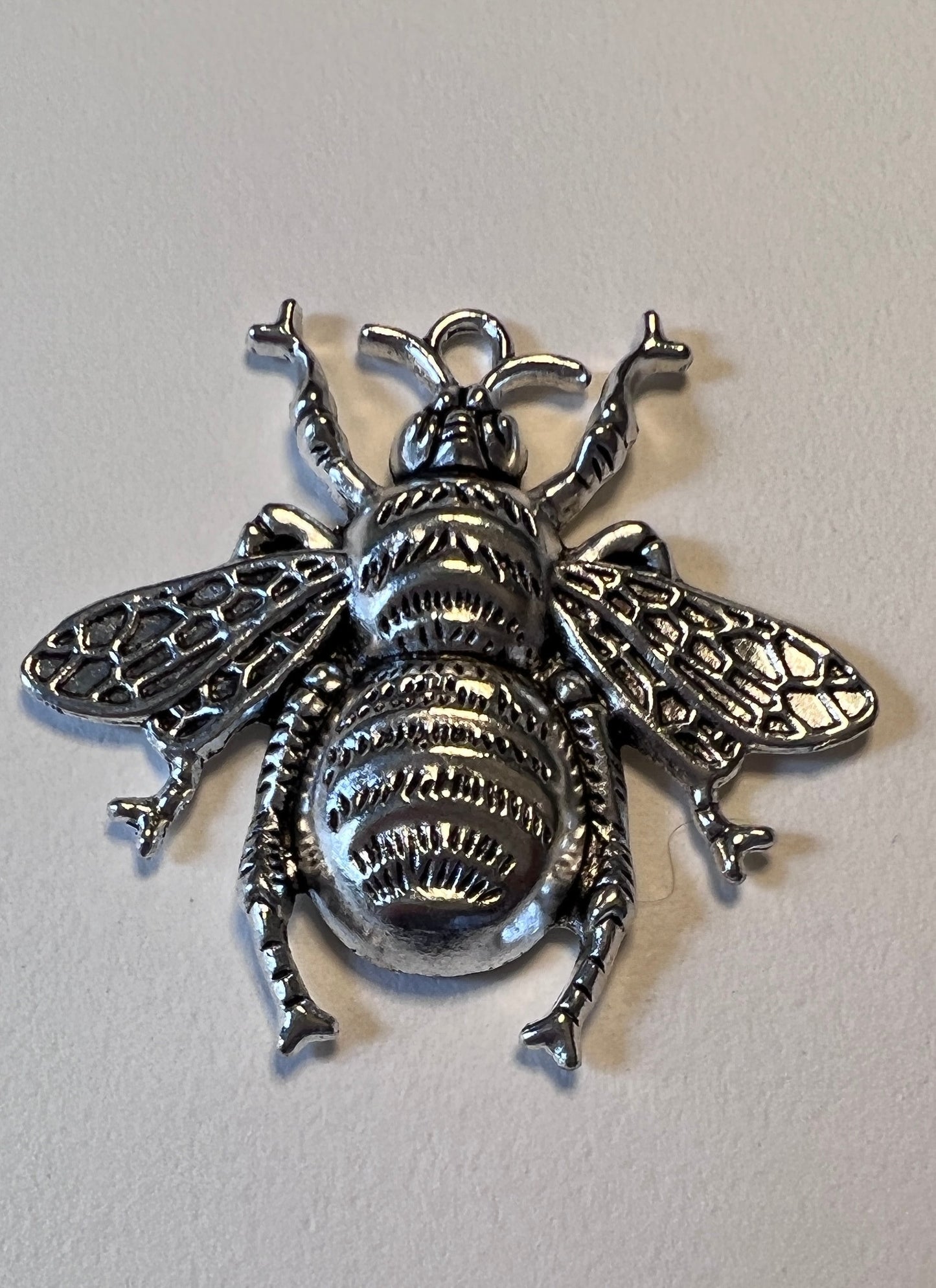 Large Bee Charms: Bronze, Silver, Gold Finish - Jewelry Making (etsy image id: 4168352598)