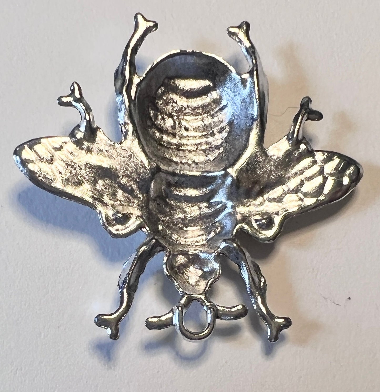 Large Bee Charms: Bronze, Silver, Gold Finish - Jewelry Making (etsy image id: 4216010451)