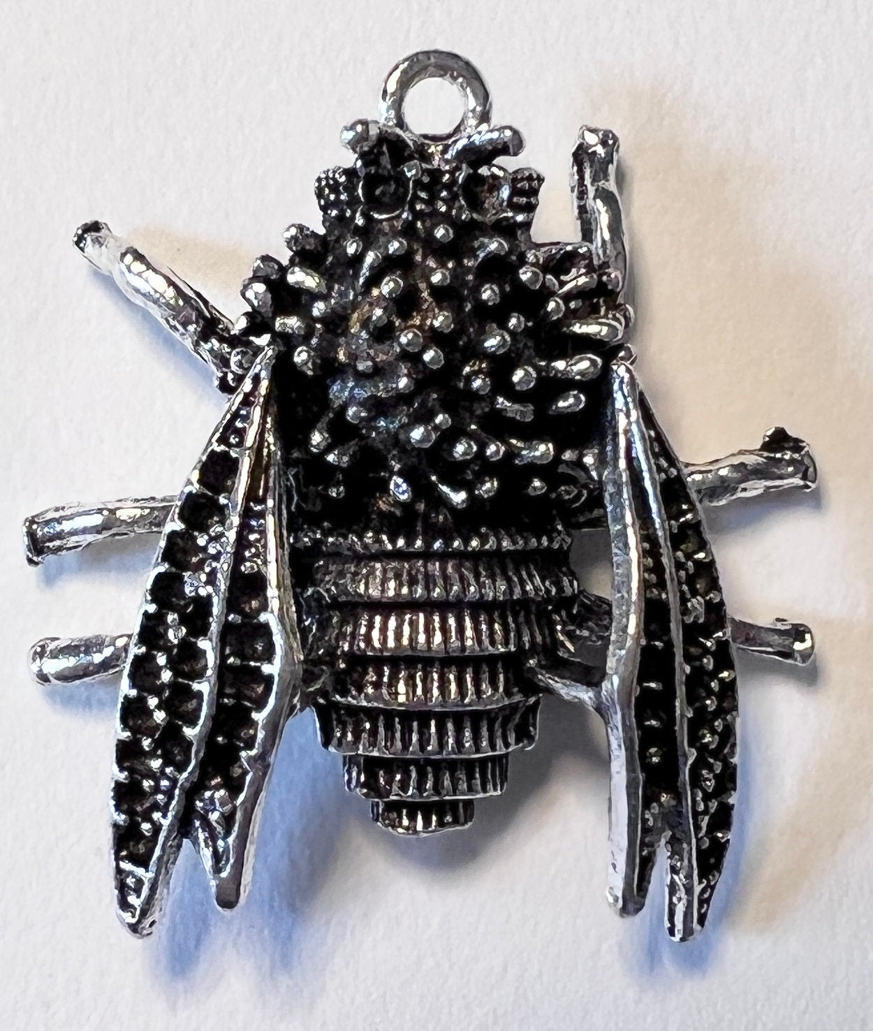 Large Bee Charms: Bronze, Silver, Gold Finish - Jewelry Making (etsy image id: 4216010733)