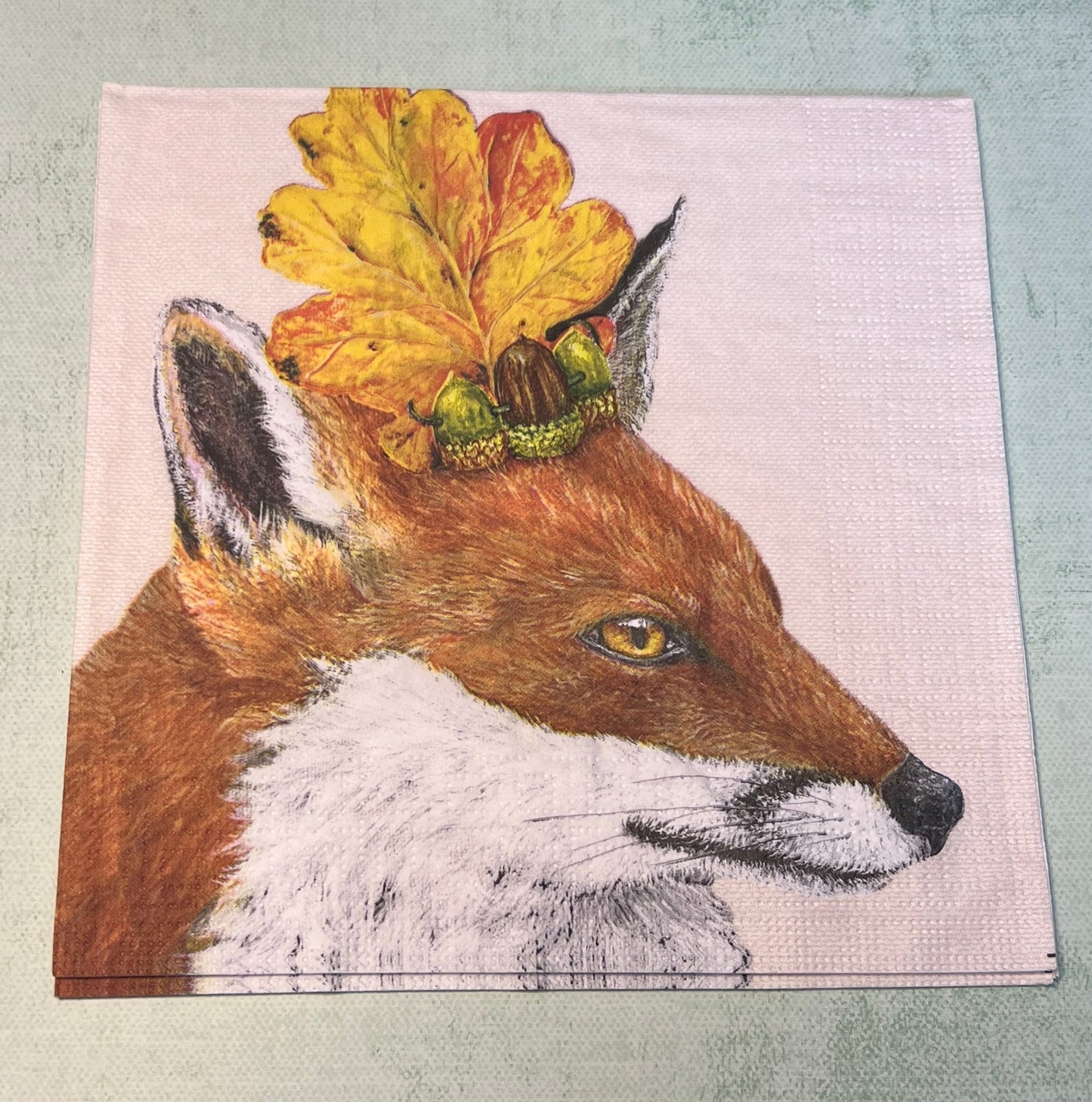 Christmas Foxes, Christmas Raccoon, Collage, decoupage supplies (etsy image id: 4339521812)