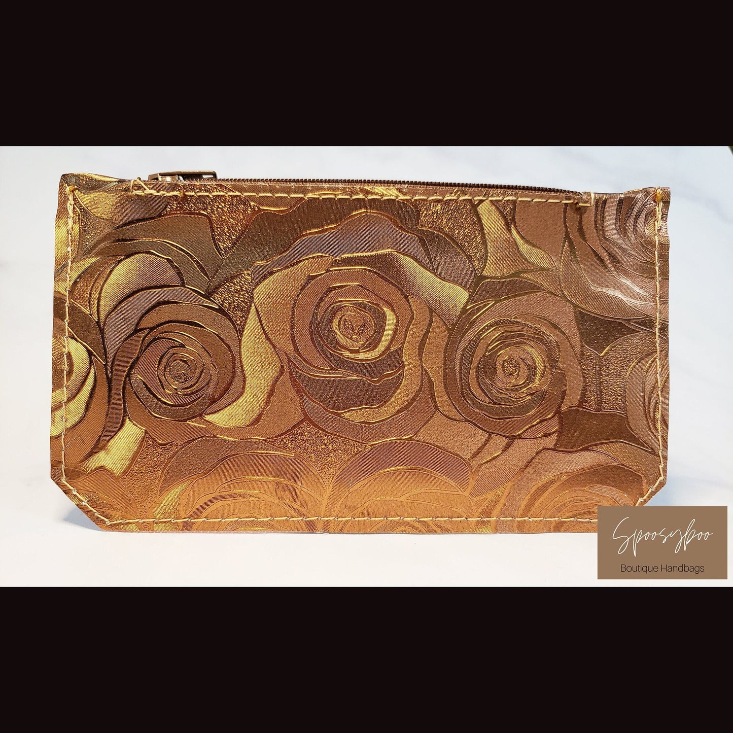 Copper Roses Minimalist purse Pal slim vinyl wallet (etsy image id: 4345148244)