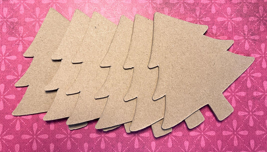 Tree Chipboard blanks 2mm thick, set of 6 (etsy image id: 4353691374)