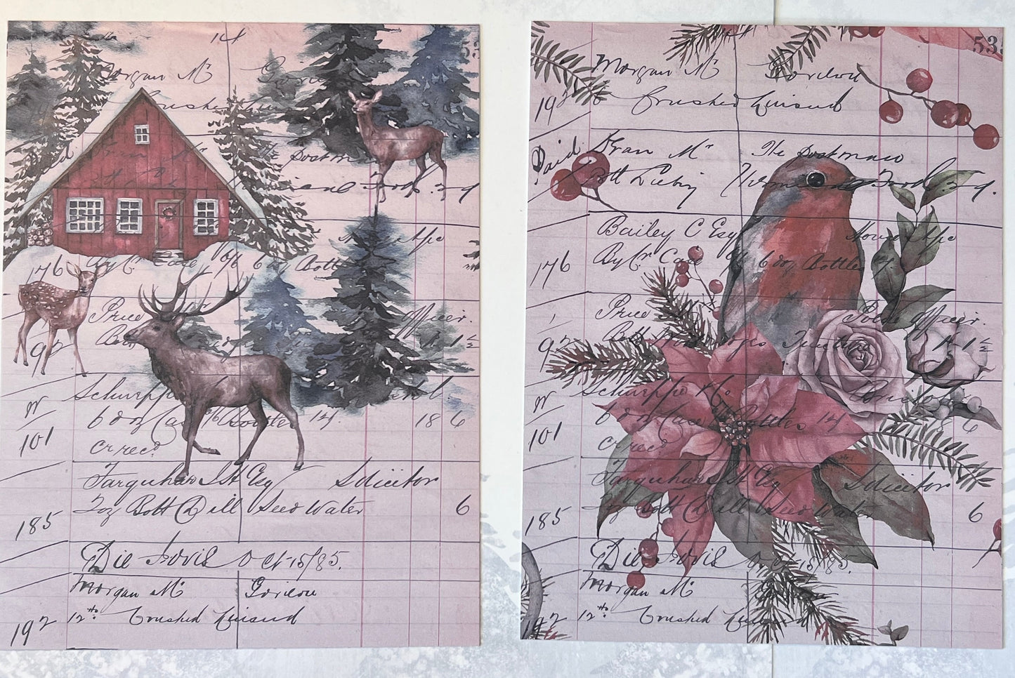Christmas Cardstock Paper Pack: Holiday Images, Scrapbooking (etsy image id: 4376409270)