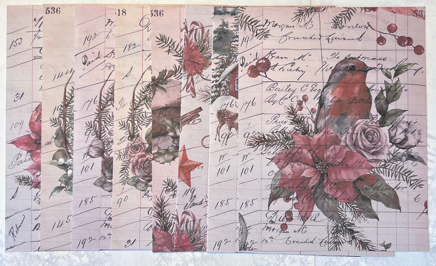Christmas Cardstock Paper Pack: Holiday Images, Scrapbooking (etsy image id: 4391125194)