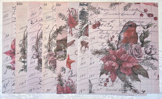 Christmas Cardstock Paper Pack: Holiday Images, Scrapbooking (etsy image id: 4391125194)