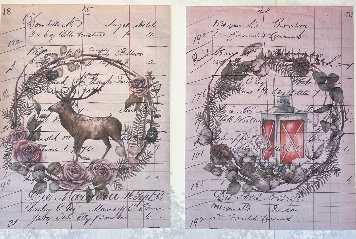 Christmas Cardstock Paper Pack: Holiday Images, Scrapbooking (etsy image id: 4391126174)