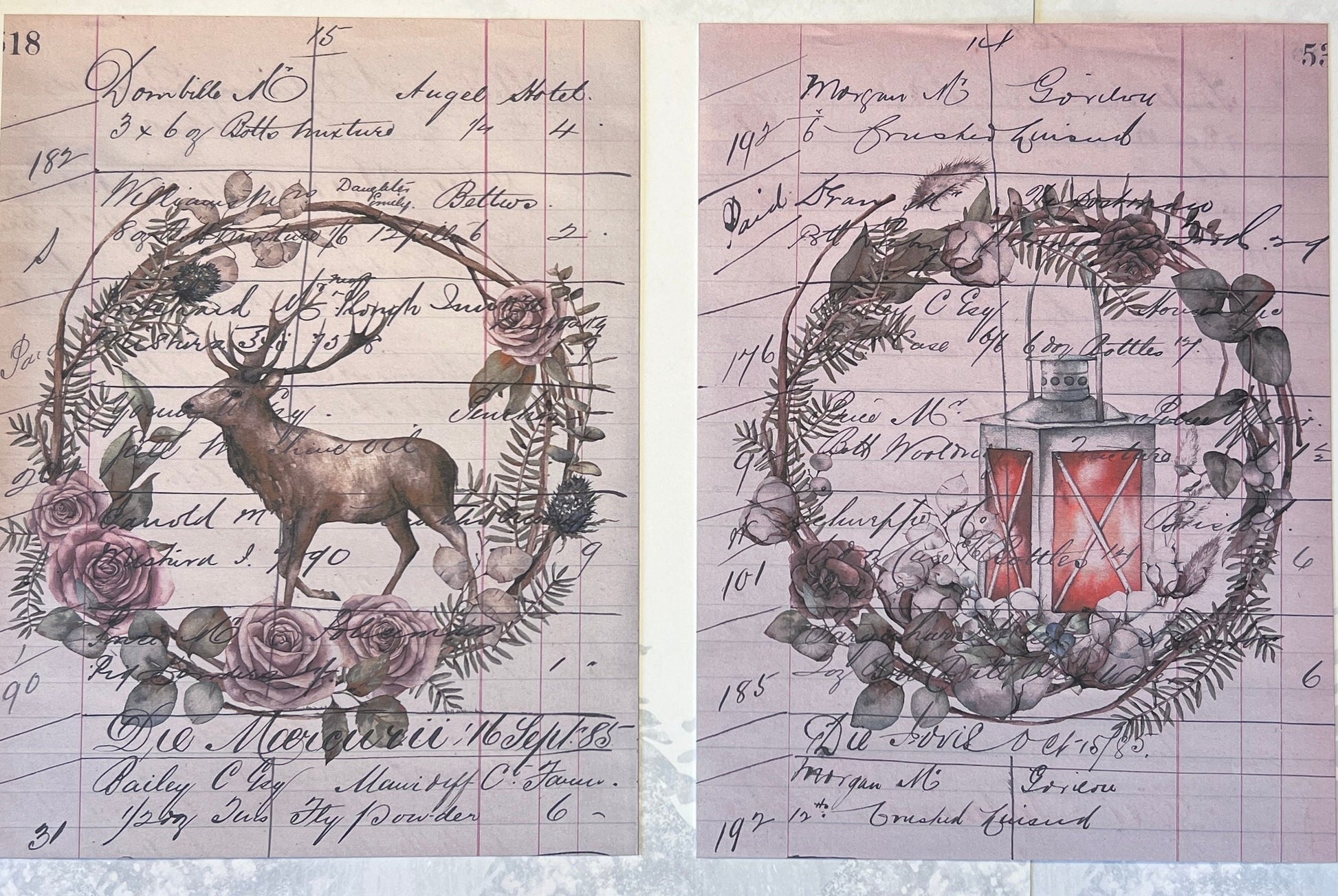 Christmas Cardstock Paper Pack: Holiday Images, Scrapbooking (etsy image id: 4391126174)