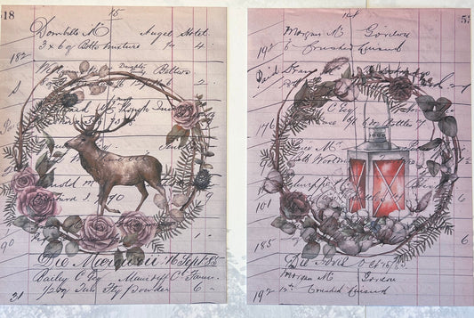 Christmas Cardstock Paper Pack: Holiday Images, Scrapbooking (etsy image id: 4391126174)