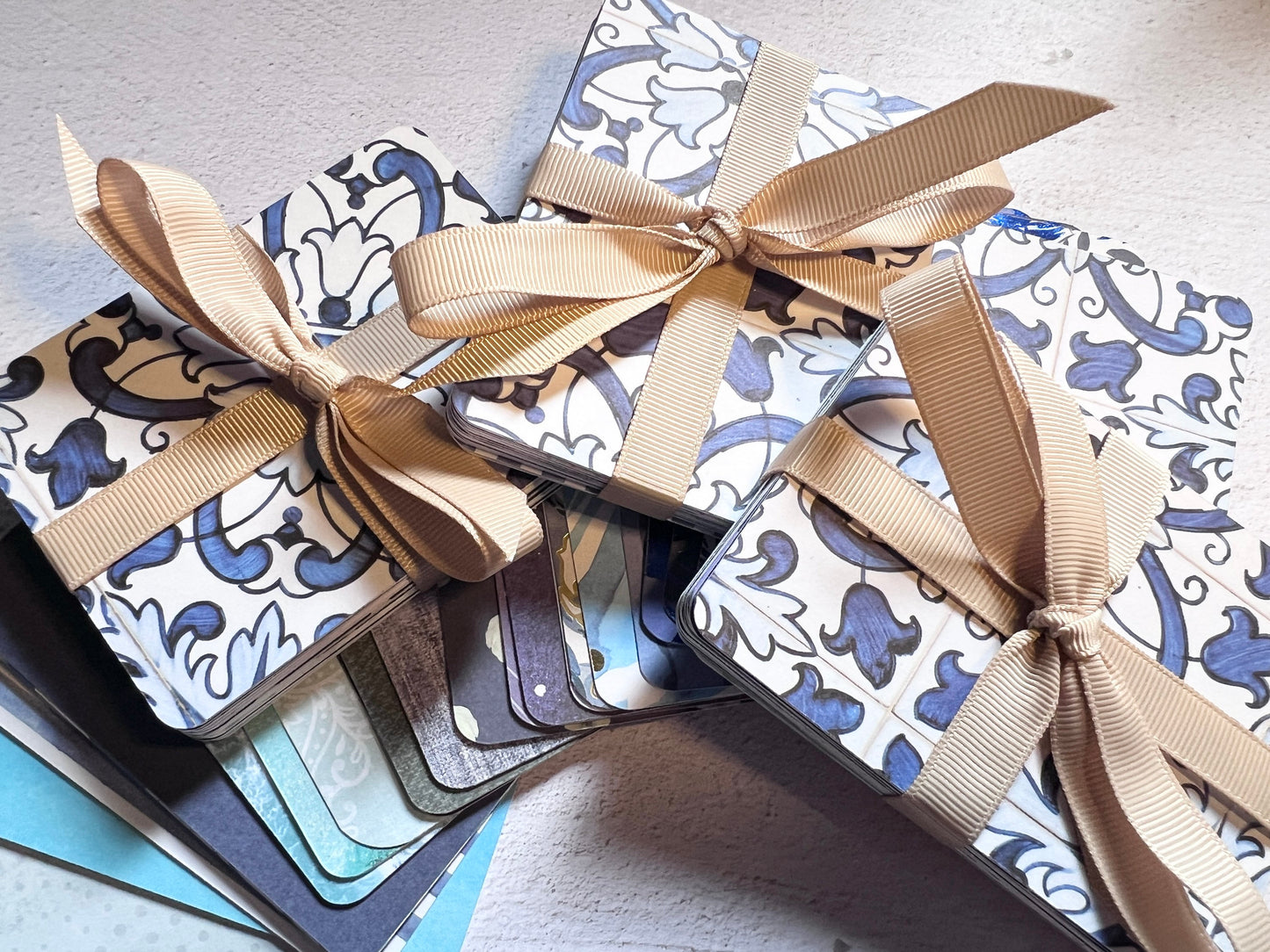 Blue-Themed Blank Planner Cards: 30 Unique 3x4" Journal Cards (etsy image id: 4885528334)