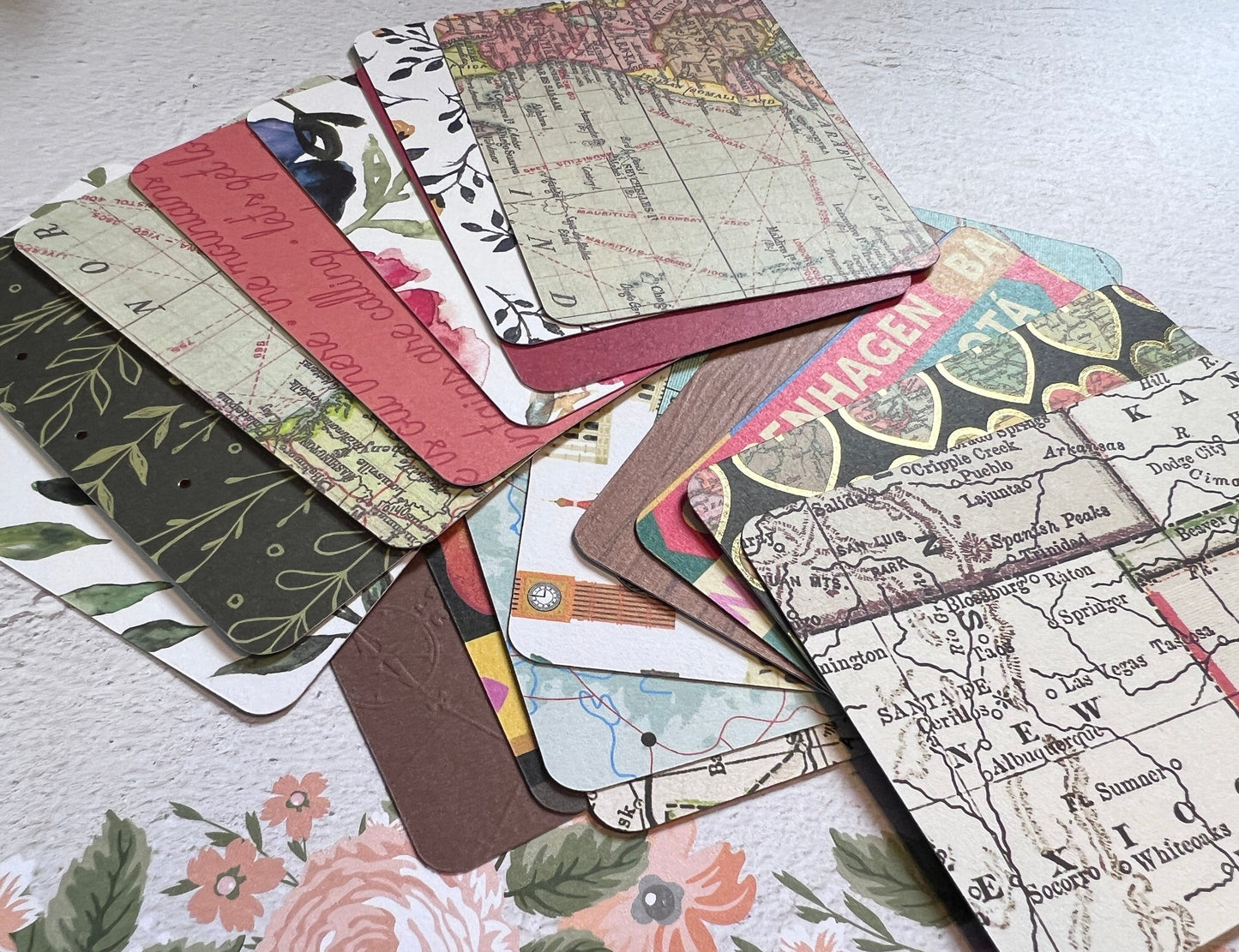 Travel Planner Cards: 18-Piece Journaling Set (etsy image id: 4934125311)