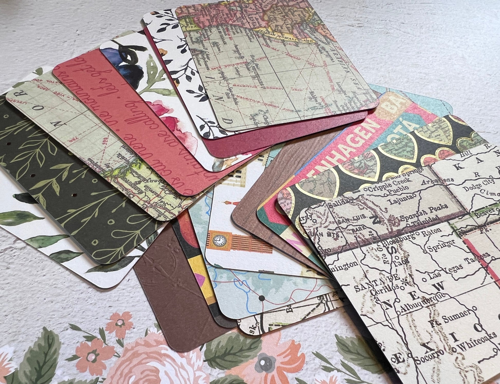 Travel Planner Cards: 18-Piece Journaling Set (etsy image id: 4934125311)