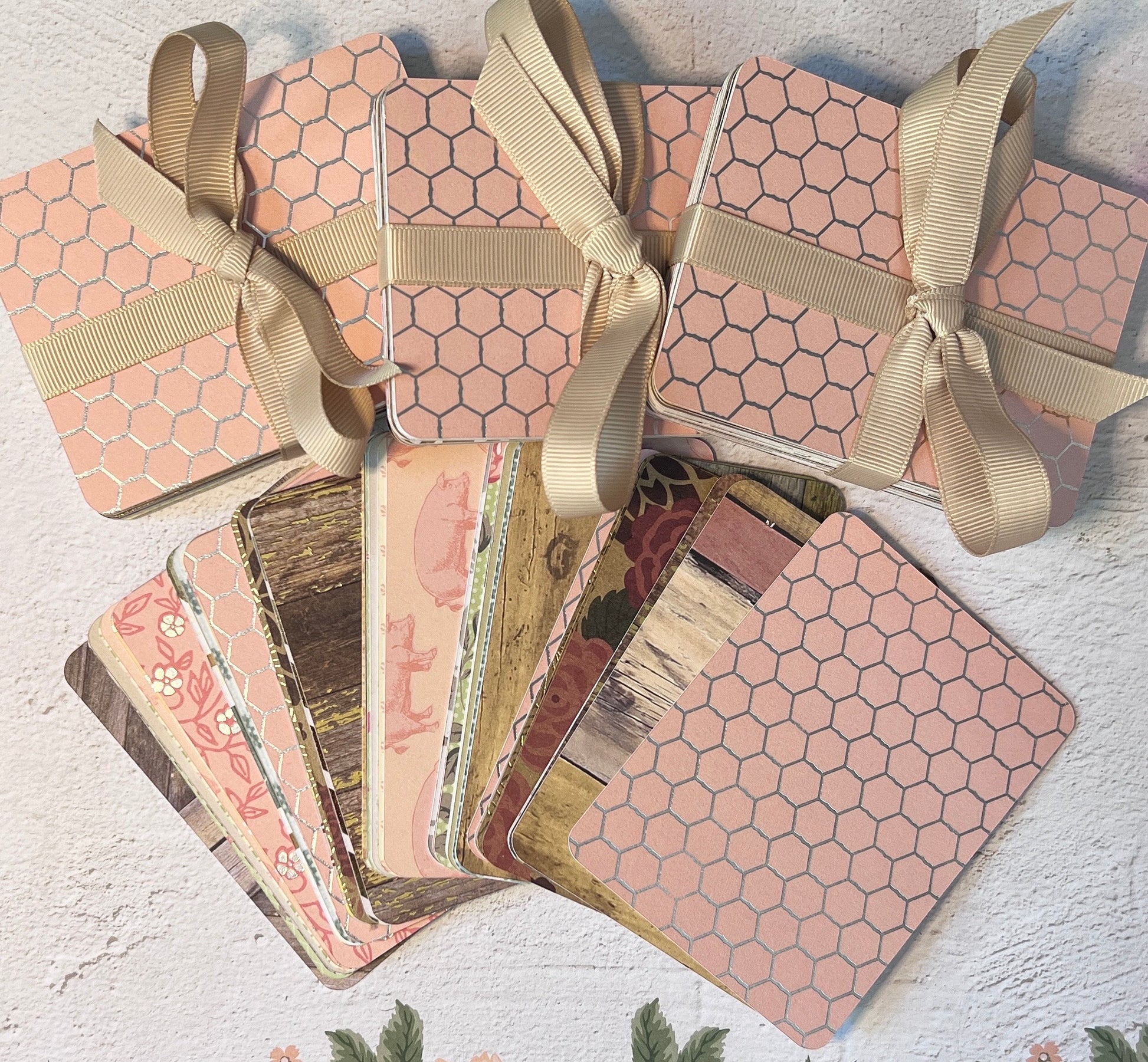 Blank Planner Cards: 3x4" Rounded Cardstock, Unique Prints - Set of 50 (etsy image id: 4944884552)