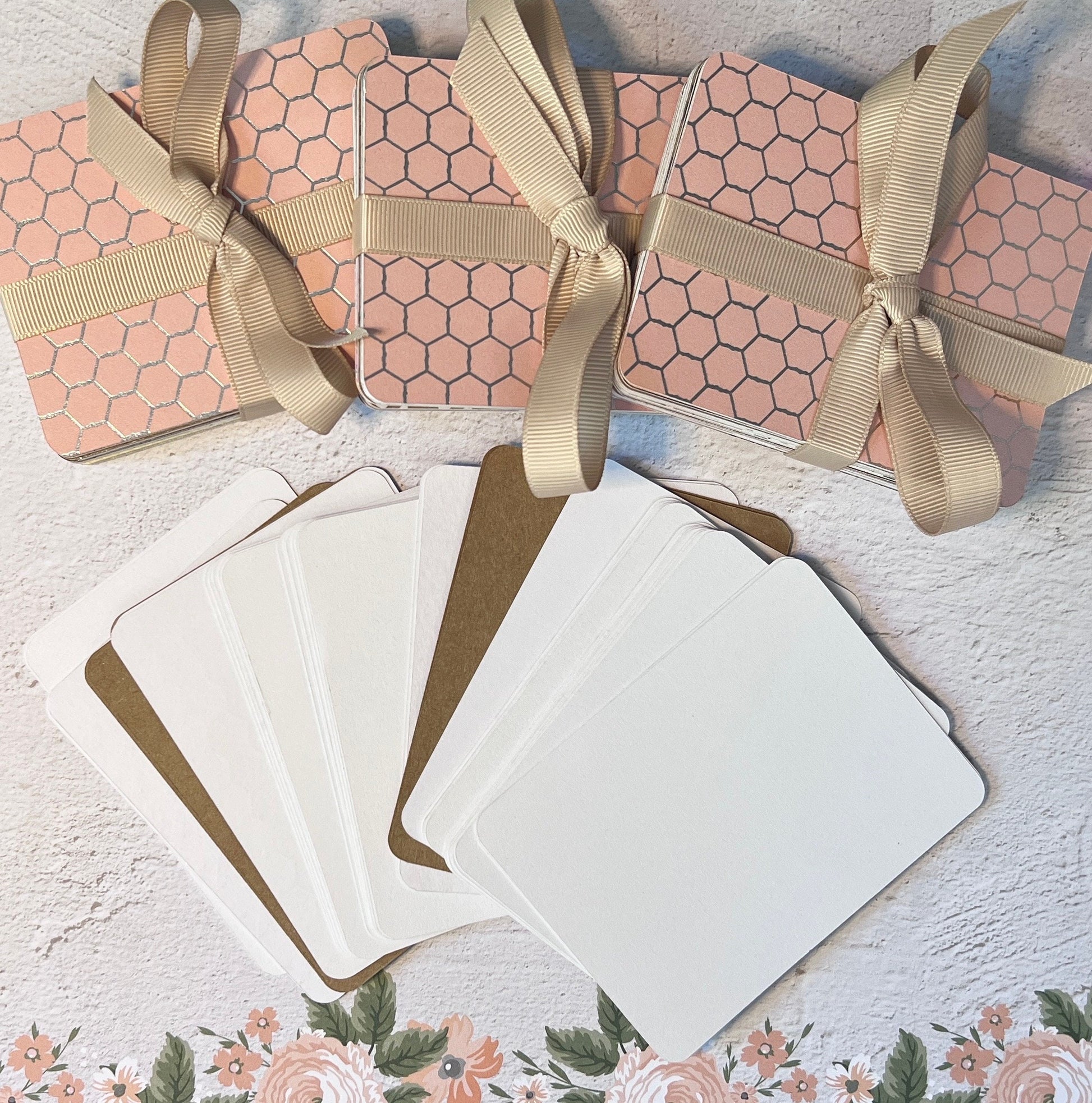 Blank Planner Cards: 3x4" Rounded Cardstock, Unique Prints - Set of 50 (etsy image id: 4944884808)