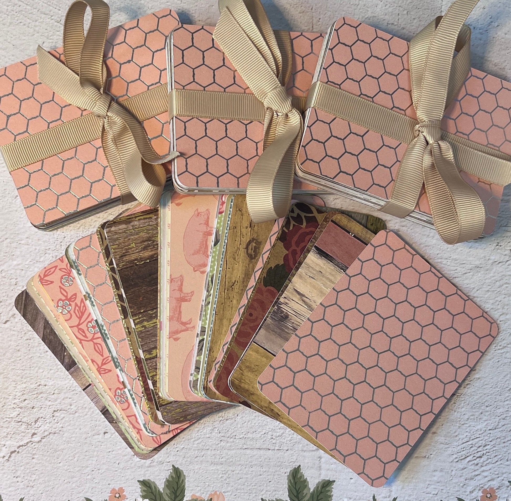 Blank Planner Cards: 3x4" Rounded Cardstock, Unique Prints - Set of 50 (etsy image id: 4993152901)