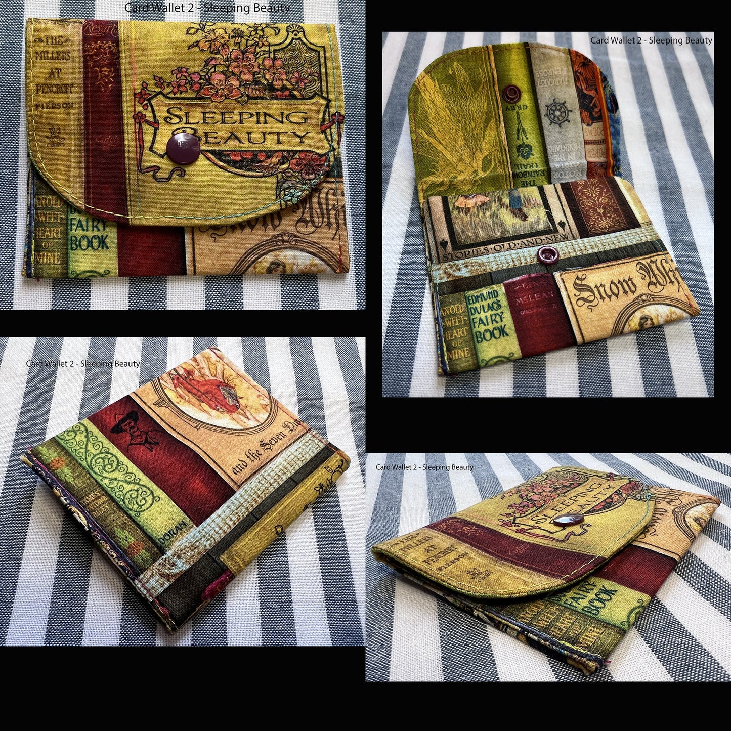 Card wallet - fabric with snap closure, one pocket for cards and cash, pocket size (etsy image id: 5305420161)