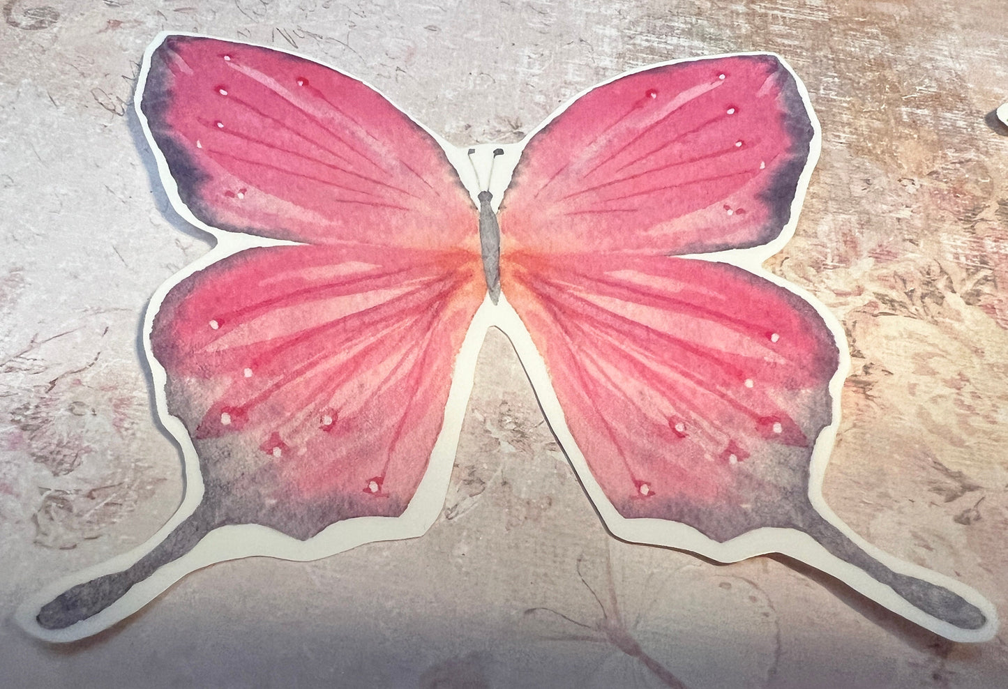 Set of 4 larger Butterfly Garden stickers, coated with peel off back (etsy image id: 5590707008)