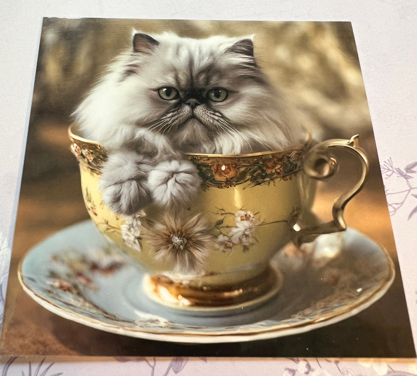 Kittens in Teacups Stickers, Set of 5 (etsy image id: 5603384874)