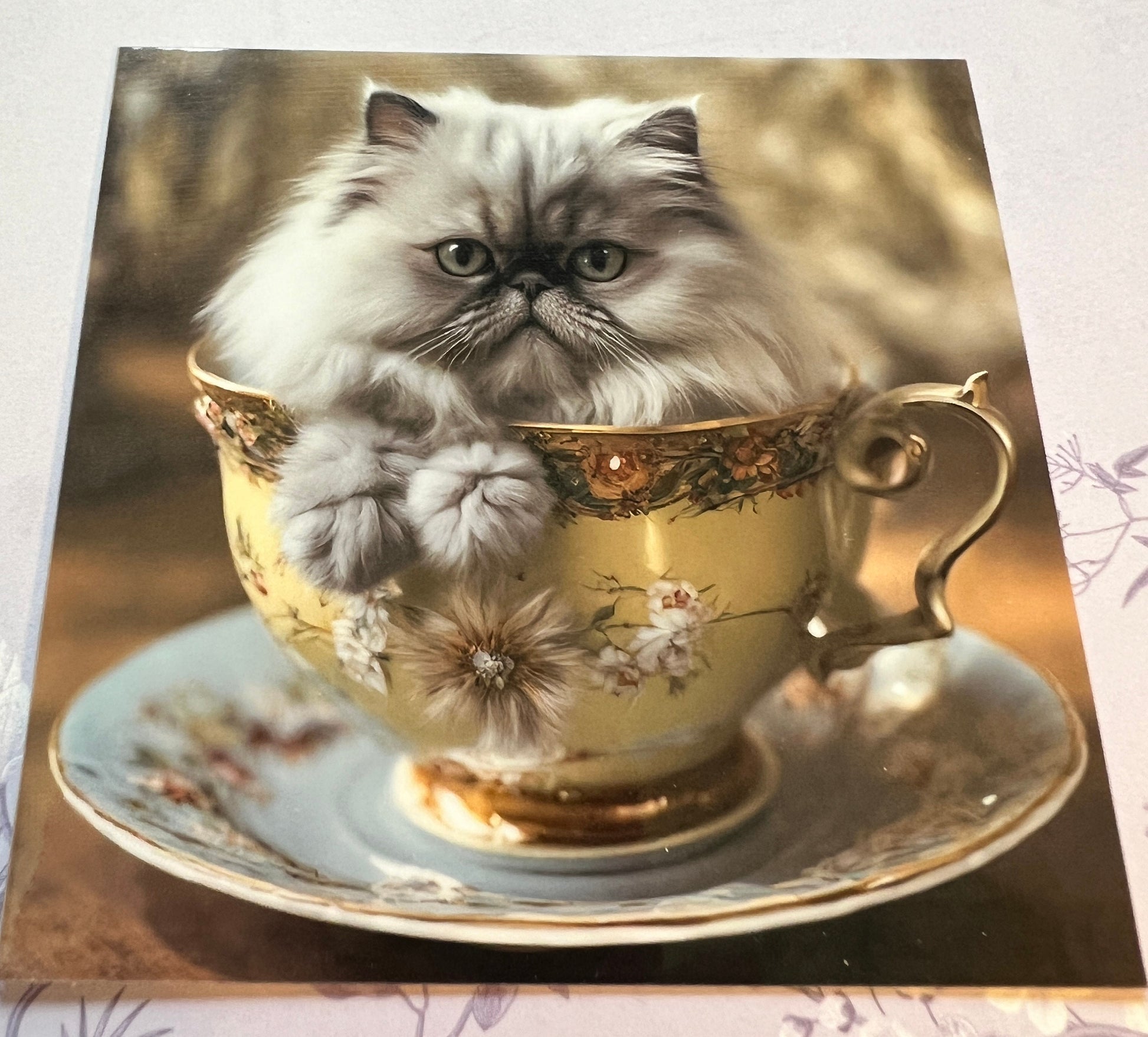Kittens in Teacups Stickers, Set of 5 (etsy image id: 5603384874)