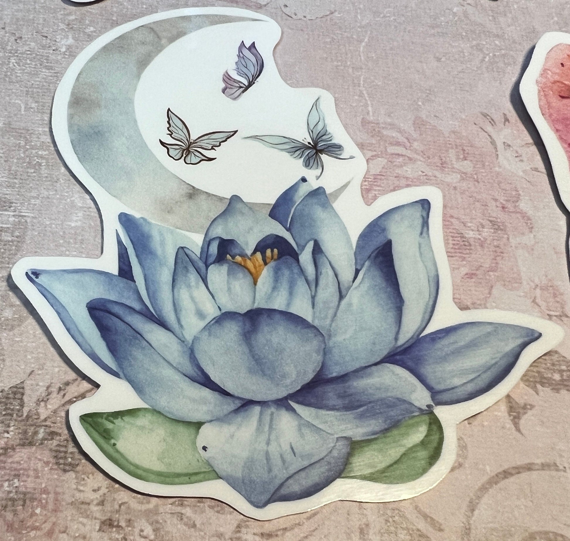 Set of 4 larger Butterfly Garden stickers, coated with peel off back (etsy image id: 5603908314)