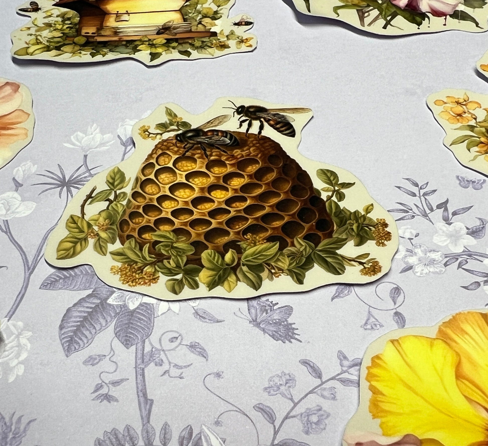 Bee Hive sticker (etsy image id: 5624305648)