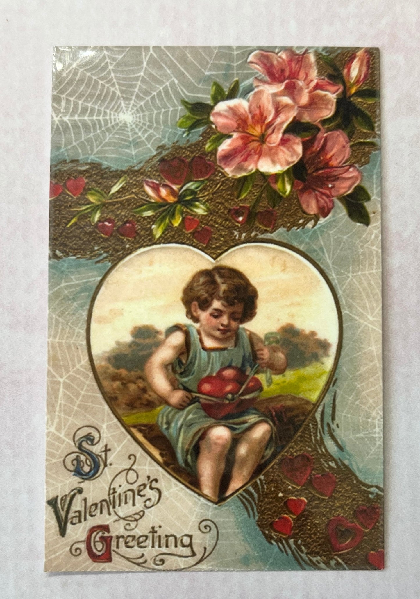 Vintage Valentine Stickers: Antique Style Cupid - Set of 6 (etsy image id: 5647192872)