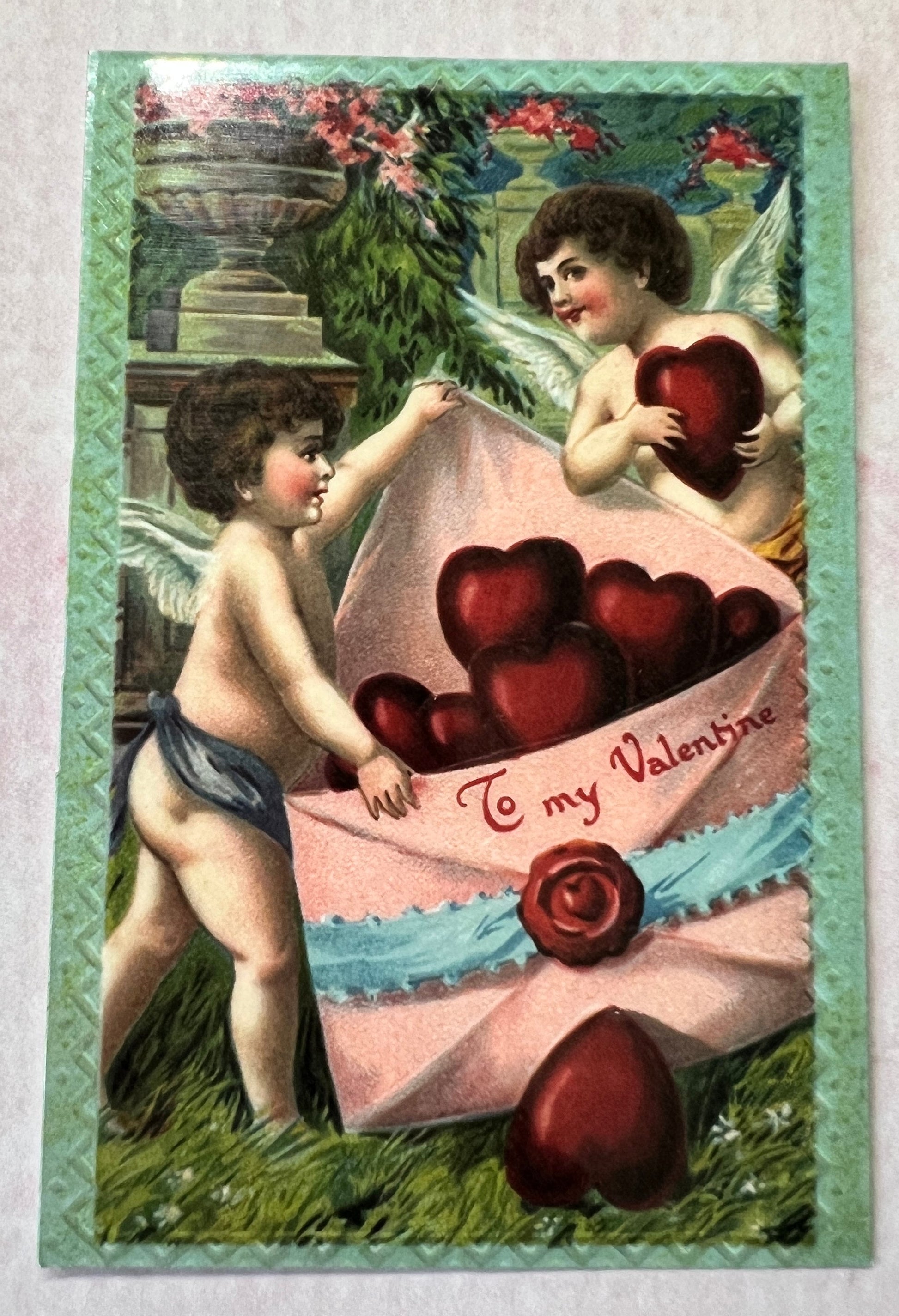Vintage Valentine Stickers: Antique Style Cupid - Set of 6 (etsy image id: 5647193124)