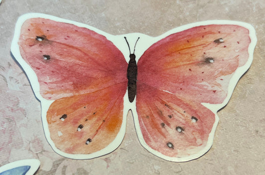 Set of 4 larger Butterfly Garden stickers, coated with peel off back (etsy image id: 5651993489)