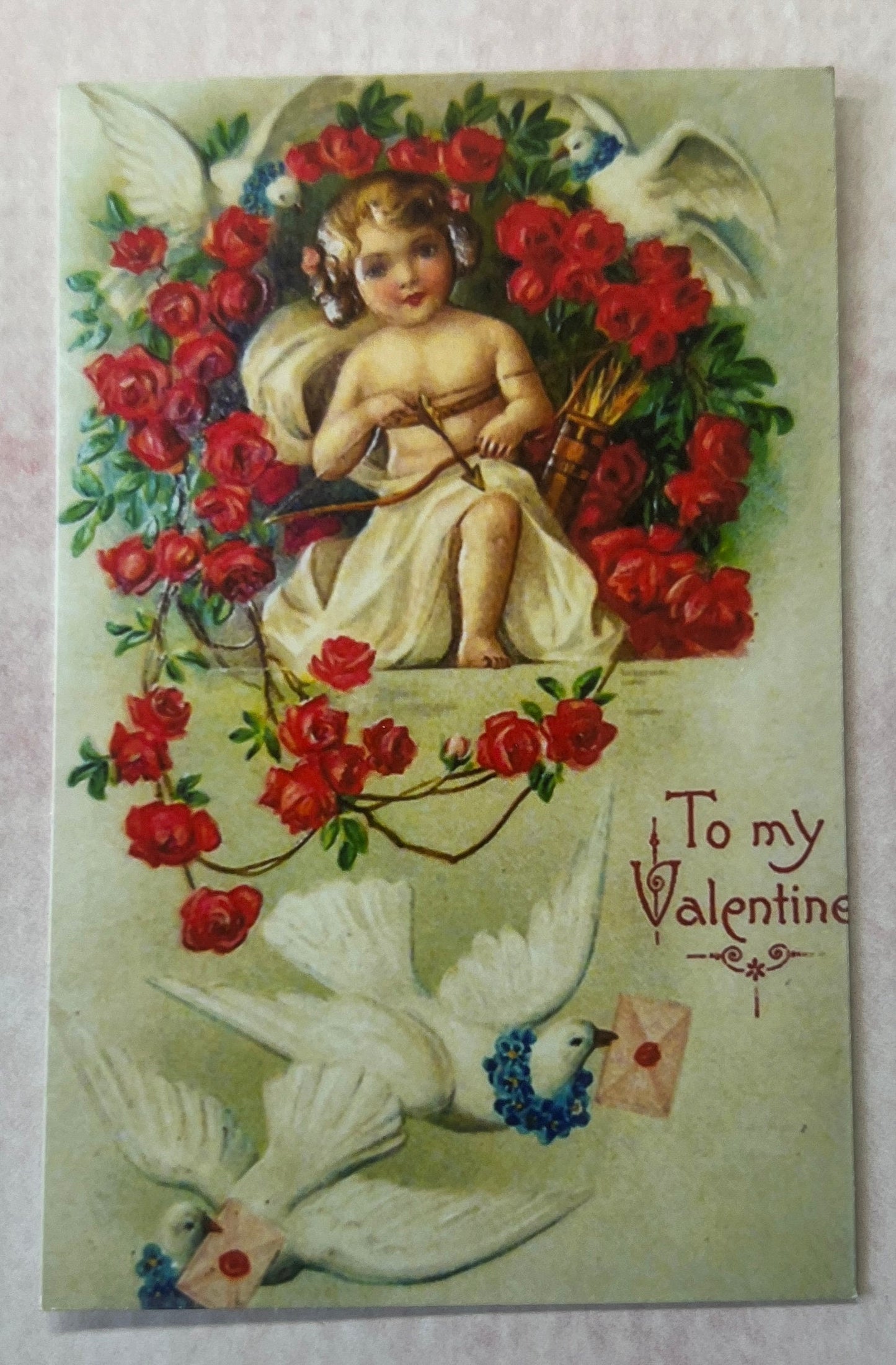 Vintage Valentine Stickers: Antique Style Cupid - Set of 6 (etsy image id: 5695258407)