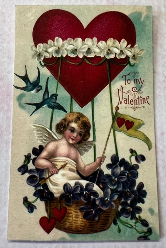 Vintage Valentine Stickers: Antique Style Cupid - Set of 6 (etsy image id: 5695258507)