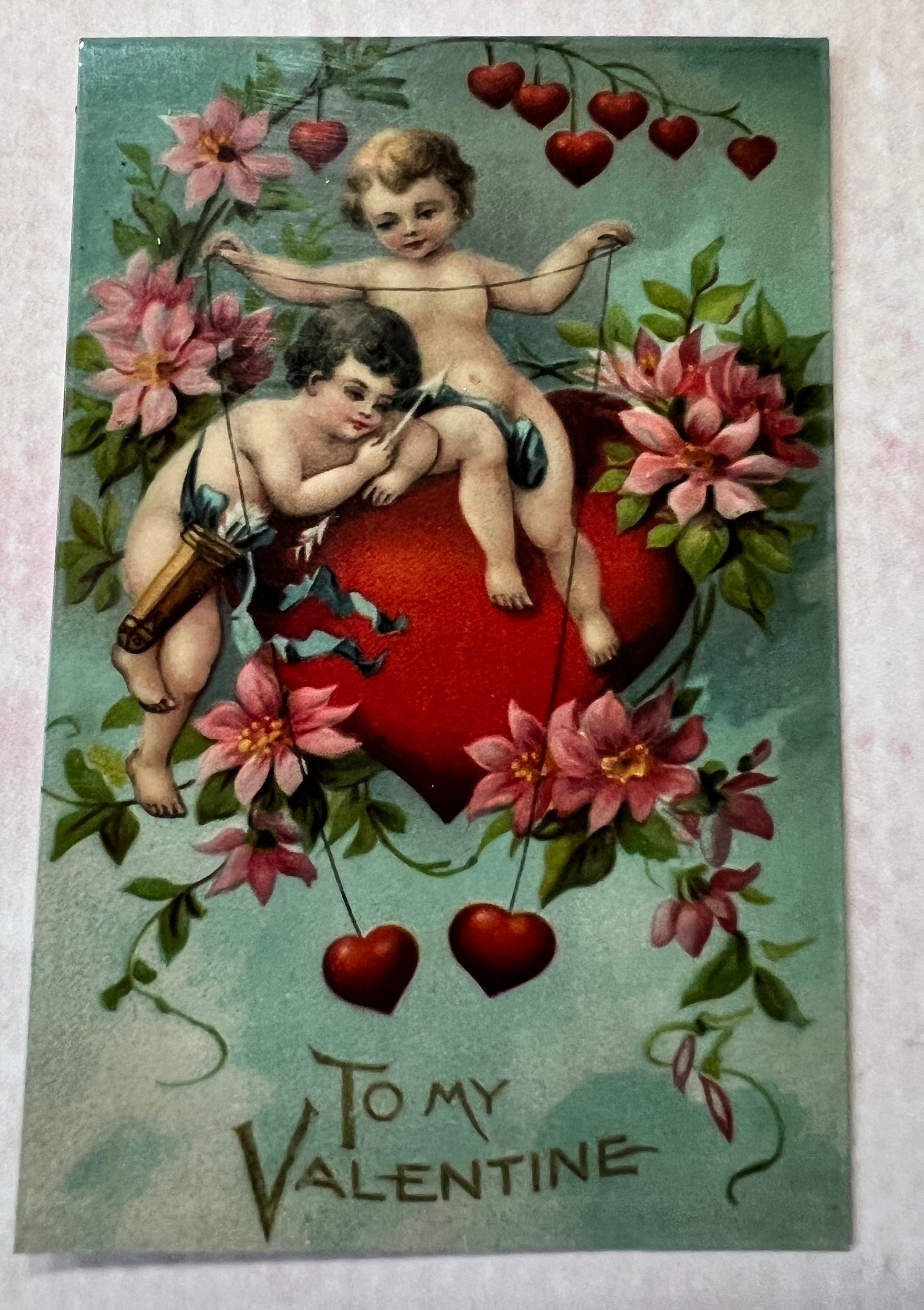 Vintage Valentine Stickers: Antique Style Cupid - Set of 6 (etsy image id: 5695258569)