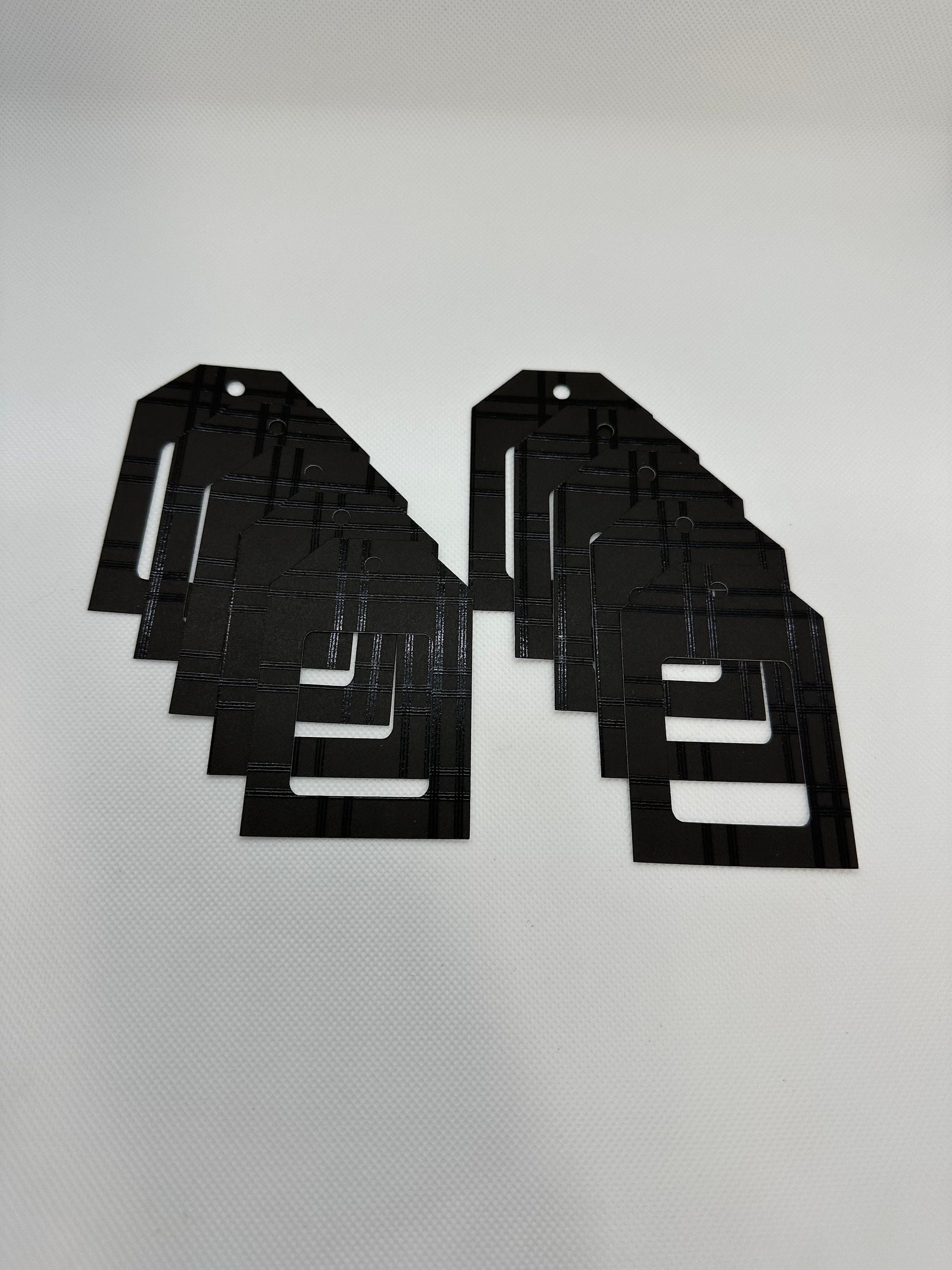 Die-Cut Frame Tags in Black + Small Card (etsy image id: 5898041767)