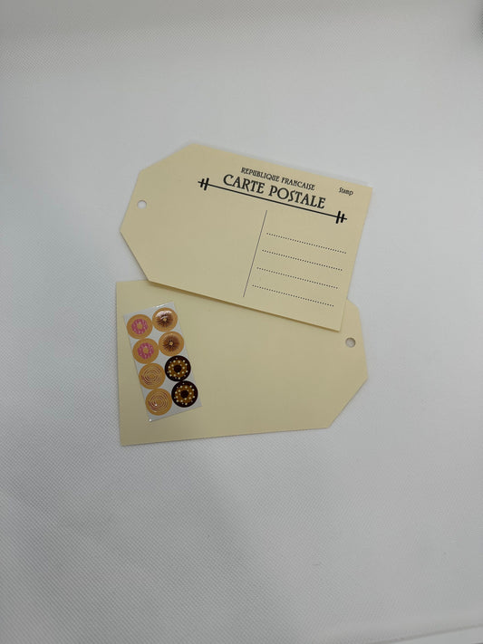 Linen Texture Postcard Tags: DIY Art Cardstock (4x6) (etsy image id: 5898073383)