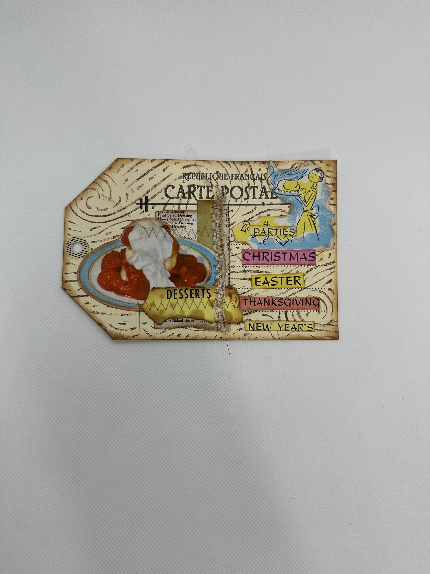 Linen Texture Postcard Tags: DIY Art Cardstock (4x6) (etsy image id: 5898073423)