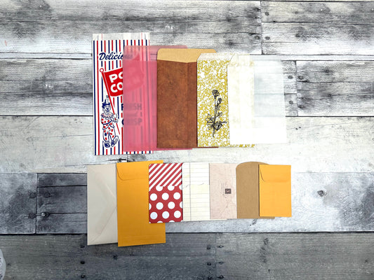 Bags and envelopes for junk journaling (etsy image id: 6121071836)
